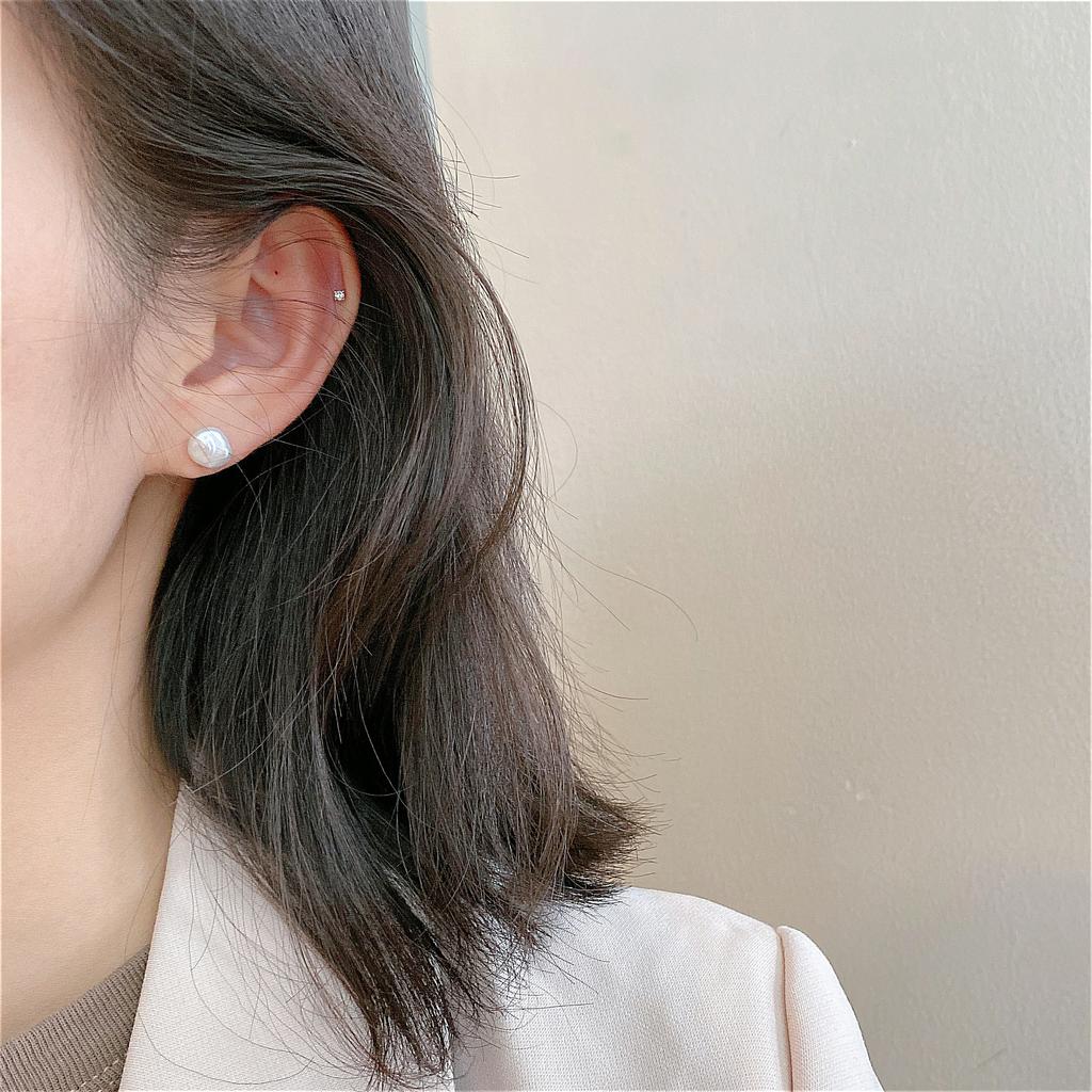 Cercei cu Perle Baroc Tamsui Cercei Simpli și cu Temperament Nu Trebuie Scoși la Dormit