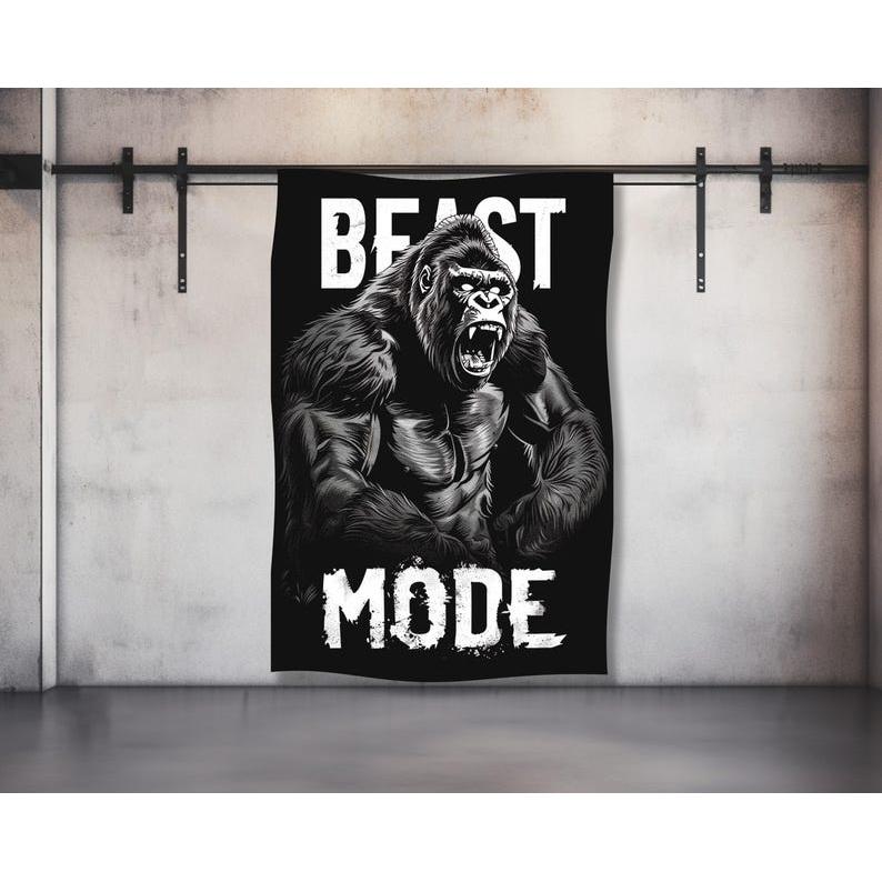Beast Mode tapestry 75x100 чёрный