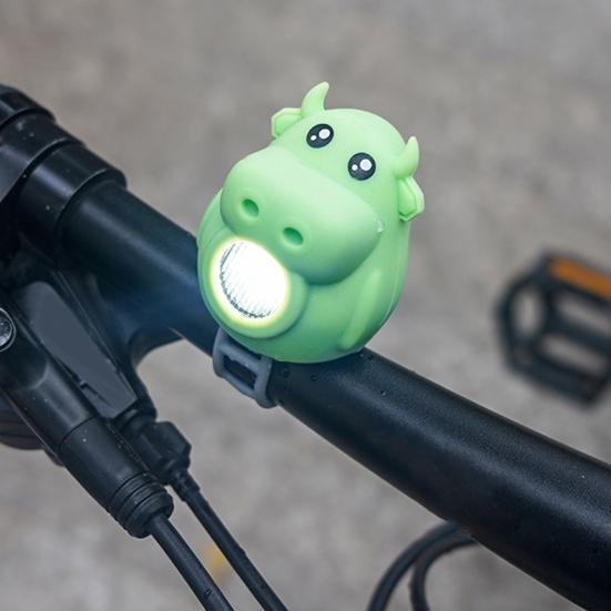 Bicycle Calf Horn Light Waterproof Adjustable USB Rechargeable High Decibels 280 Lumens Super Bright Night Riding Road Bicycle Headlight Lamp
