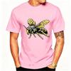 Unisexs Edgy Streetwear Yellow Bee Bold Graphic Print TShirt Summer Short Sleeve Casual Crewneck Top Harajuku Graphic T Shirts
