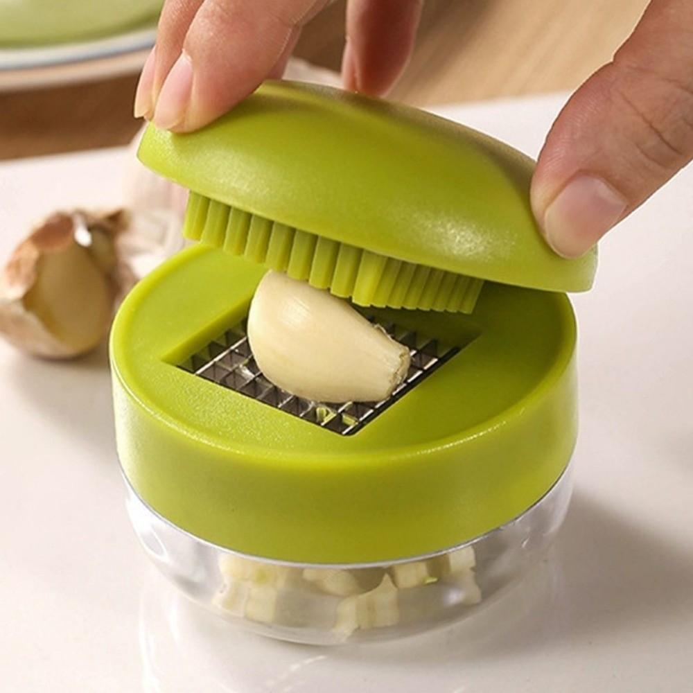 with Storage Case Mini Garlic Press Stainless Steel Garlic Chopper Garlic Paste Maker Home Use