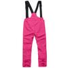 Children's Ski Pants Solid Color Warm Thick Outdoor Sports Warm Waterproof Pocket Strap Ski Pants