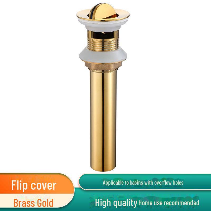 

Медный откидной слив для раковины для мытья рук в ванной с дезодорирующей сливной трубой