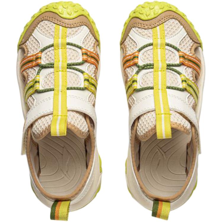 Li Ning Kids Versatile Comfortable Non-Slip Durable Low-Top Sandals Kids sandals Brown Green YKKV006-3