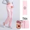 Maternity Nurse Pants - Adjustable Waist, Full Belly Support, Thick & Thin, Blue, Pink, White, Plus Size, Summer