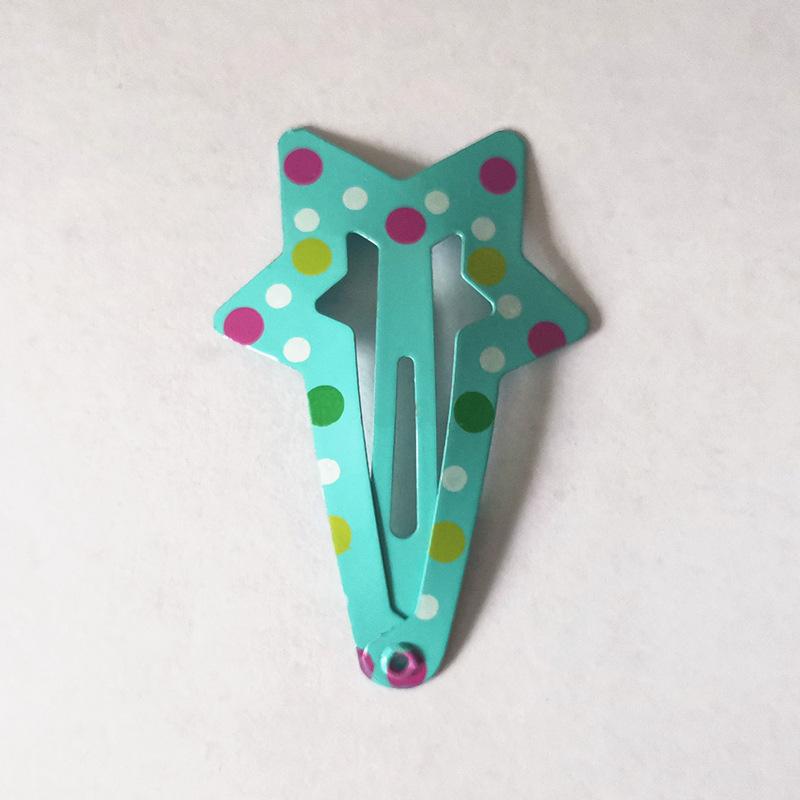 Trendy Kids' Hair Accessories: Cute Animal Metal Hair Clips & Waterdrop Print Crown Side Pins