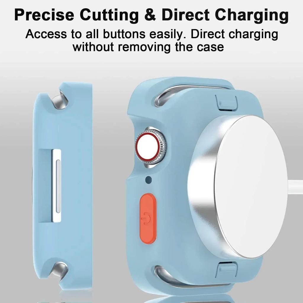 Candy Soft Silicone Case for Apple Watch Cover 11 10 9 8 7 6 5 4 SE 3 Protective Iwatch Ultra 3 49mm Series 45 41 44 46mm Bumper