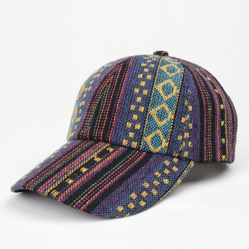 Bohemian Style Baseball Cap, Vintage Ethnic-Style Outdoor Baseball Cap with Sun Protection