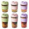 Portable Glass Tumbler with Silicone Straw 350/500ml Leakproof Reusable Coffee Mug