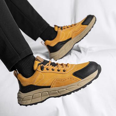 Fashion Luxury Brand Leather Casual Shoe Men Outdoor Oxfords Mens Mountaineering Shoes Men Comfort Shoes Men Sneakers Zapatillas Hombre