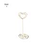 1PC Various Shapes Place Card Holder Table Metal Table Numbers Holder Paper Menu Clips Romantic Photo Holder Desktop Decoration