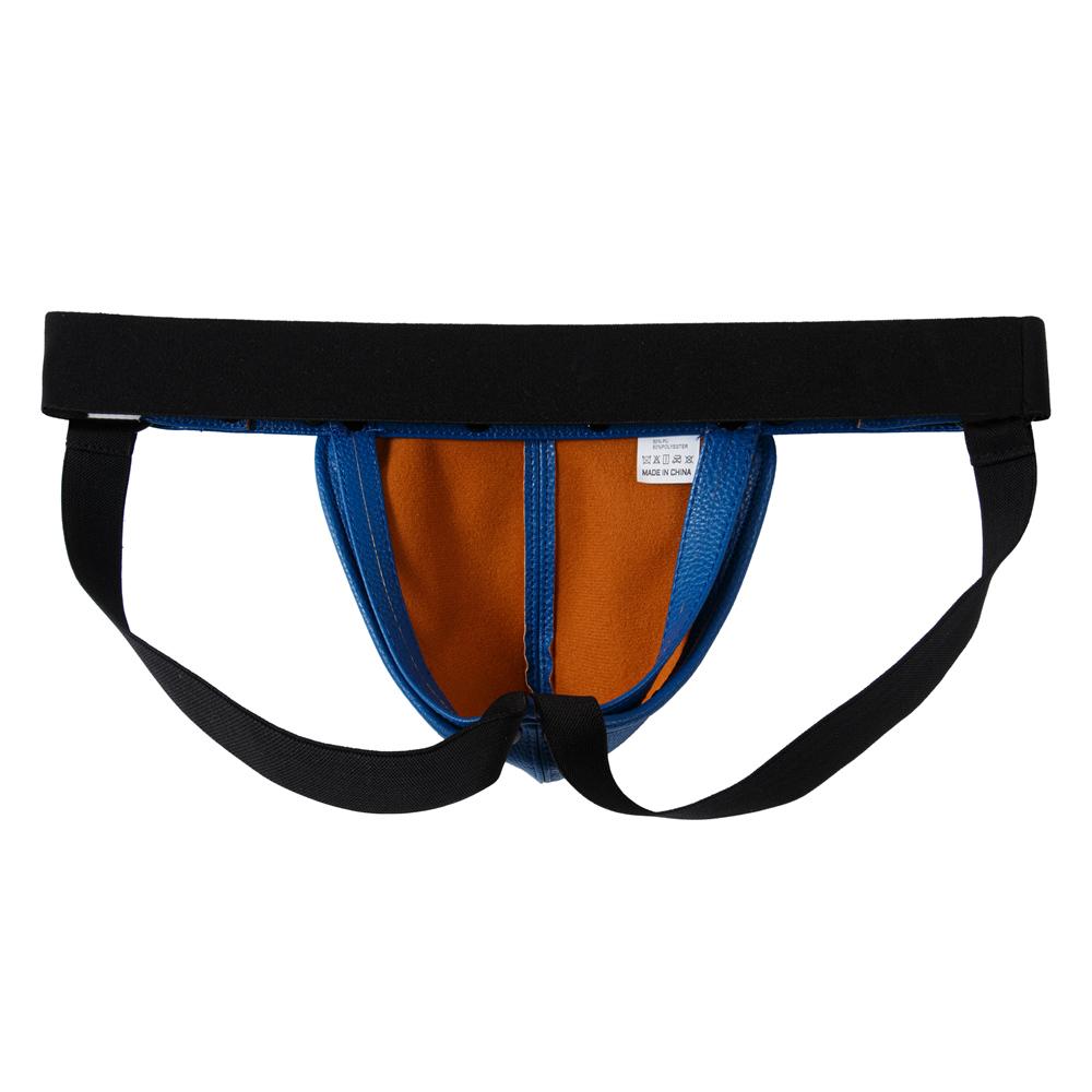 Jockstraps JOCKMAIL One Size Specification Adjustable Waist Size G-string Imitation Leather Removable Scrotal Pouch Fashionable Men's Thong Underwear