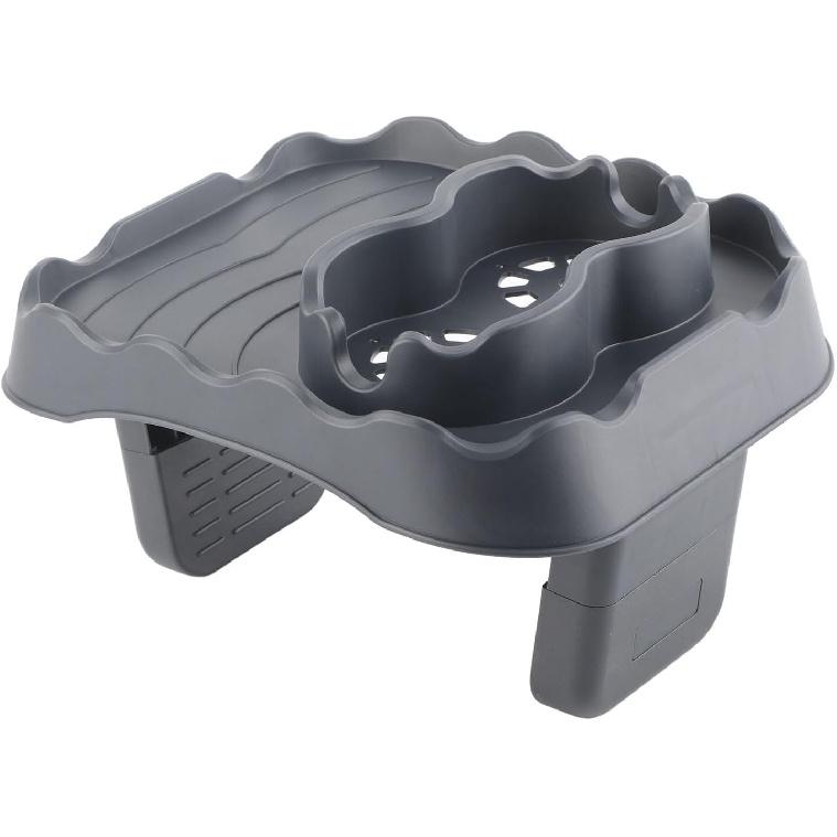 Hot Tub Table Tray,Adjustable Hot Tub Side Table,Nonslip Drink Caddy with 2 Cup Holders and Drain Holes Hot Tub Side Table for Swimming Pools SPA