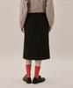 Awi Cotton Flap Skirt_Black