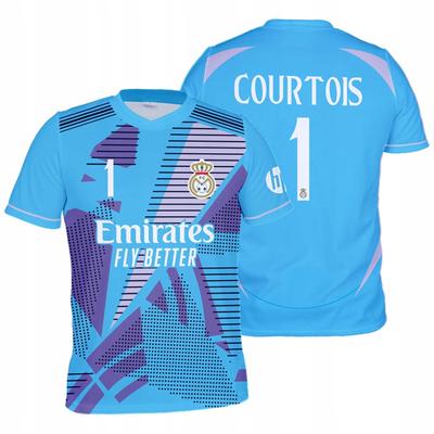 COURTOIS Real Children's Football Jersey Blue SPORT T-SHIRT COURTOIS Real 134 Children's Football Jersey Blue SPORT T-SHIRT