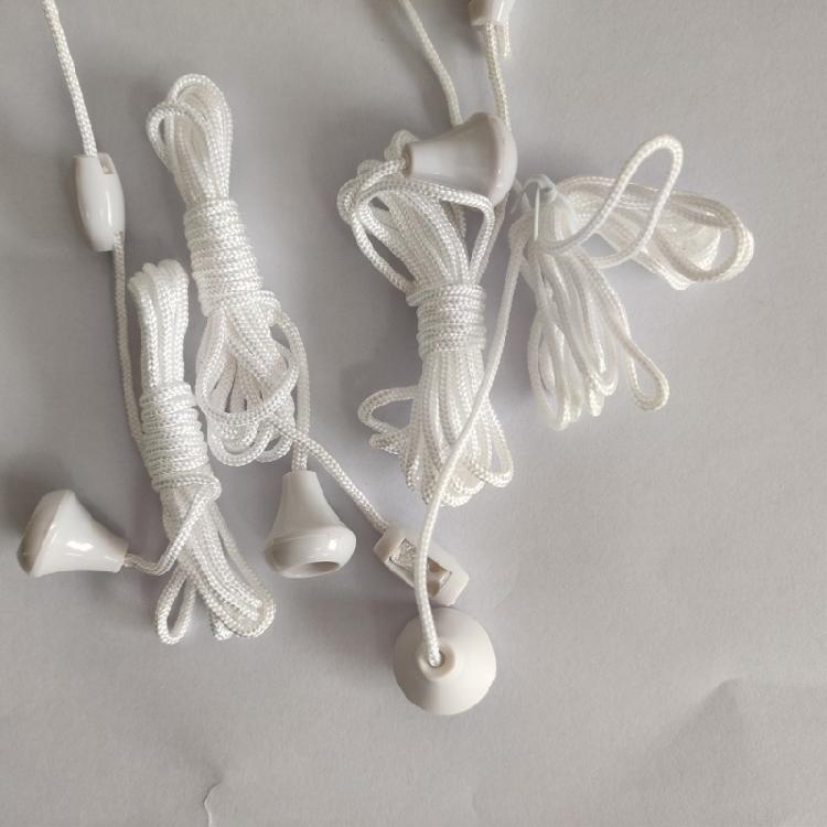 10Pcs 1.5m Light Switches Pull Rope Bathroom Light Pull Cord String with Connector for Ceiling Switches Bathroom Light