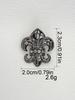 10Pcs Beautiful  Shank Buttons Zinc Alloy Flower Shape Buttons Women'S Sweater Coat Accessories