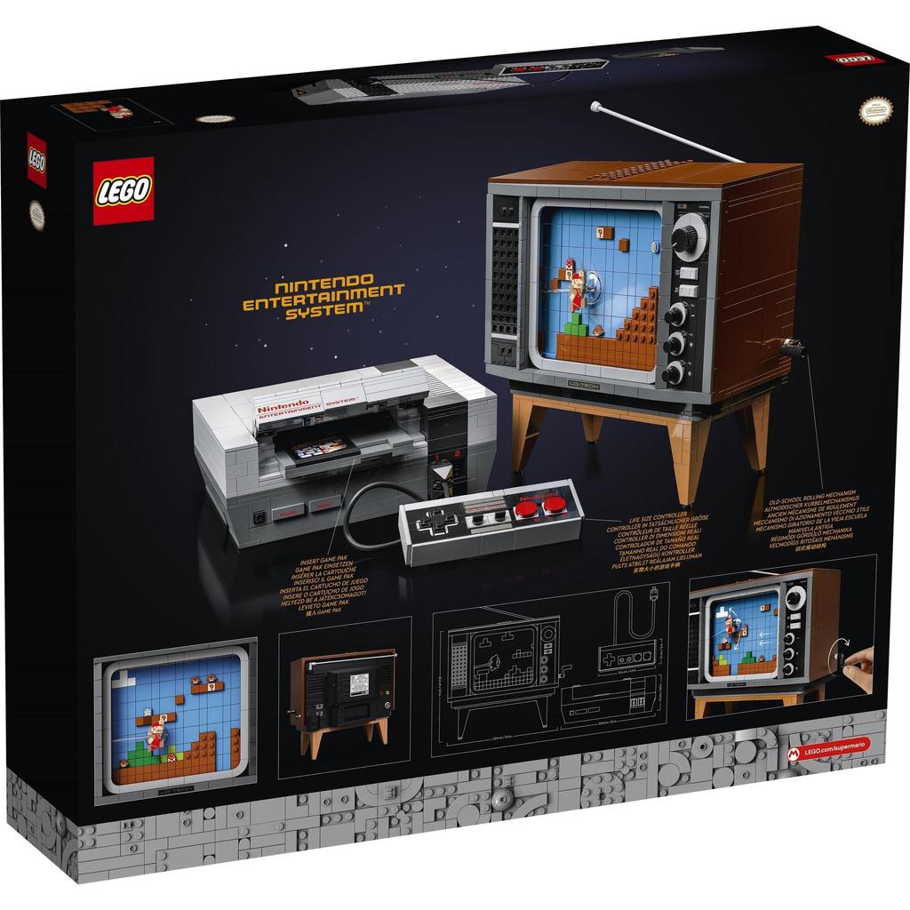 LEGO Super Mario Nintendo Entertainment System Spielzeug Geschenk Geburtstagsblock Weihnachten Männer Frauen Mario Waren Spiel 71374 LEGO(R)