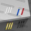 3D Metal Car Styling Decorative Strips Emblem Decals Rear Trunk Body Badge For b444 RCZ GT 306 307 207 208 3008 508 2008 3008 444b