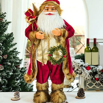 Santa Claus Doll Height 30cm New Year 2025 Christmas Decorations For Home Children's Gifts Window Ornaments