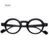 New Round Glasses Frame Women Men Small Frames Computer Optical Eyeglasses Vintage  Designer Leopard Black Glass Clear Lens