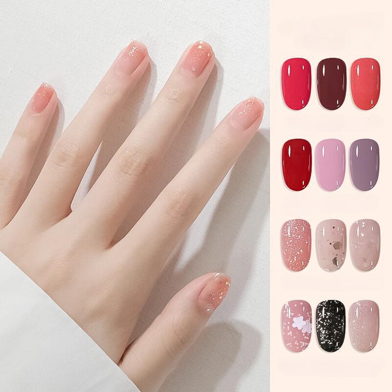 Nagellack auf Wasserbasis, Kein Backen, Schnelltrocknend, Langanhaltend, Abreißbar, Transparenter Nagellack, Kein Backen, Abziehbarer Nagellack