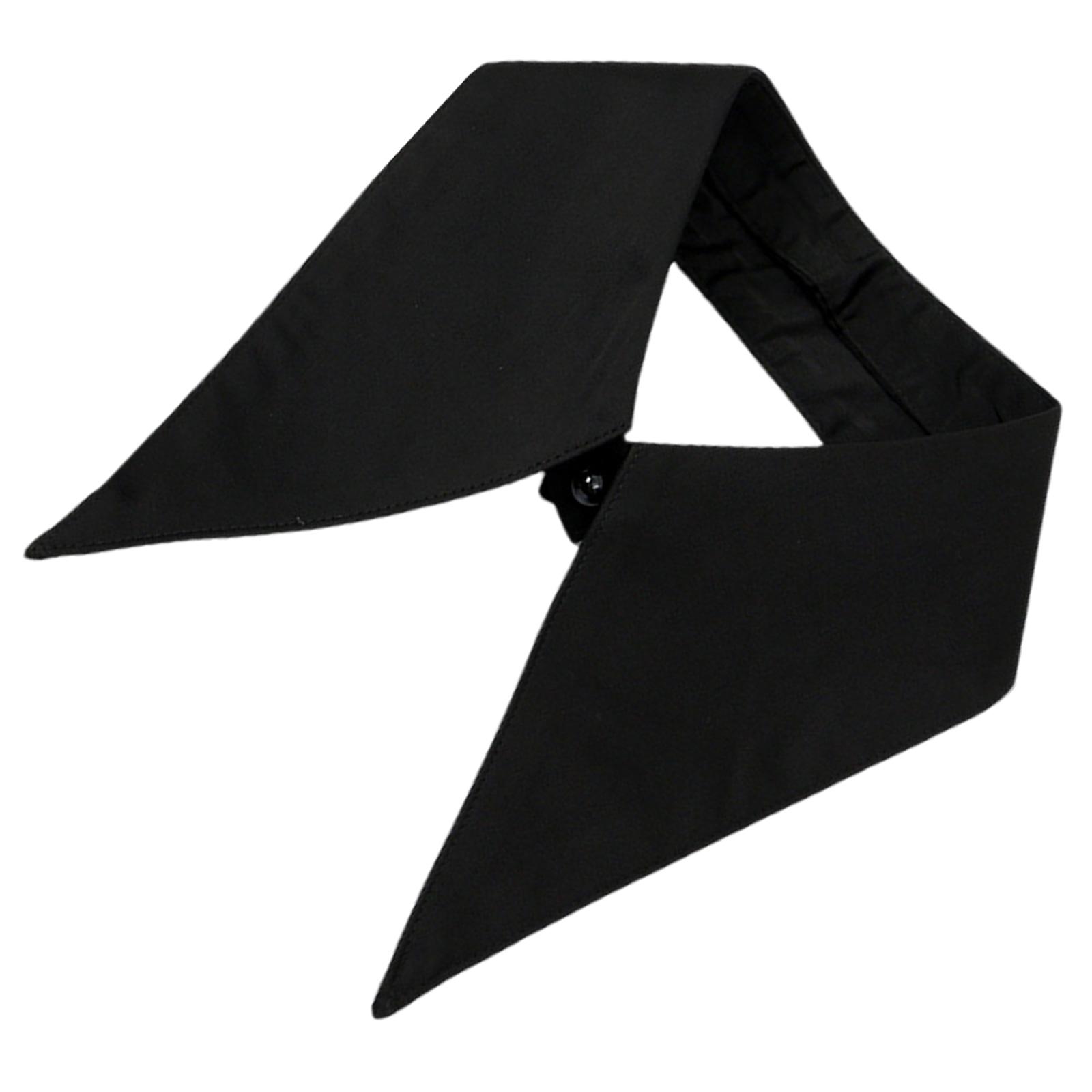 

Вставка Повседневный шалевый воротник Элегантный милый ложный воротник Полурубашка для леди Деликатный острый воротник Повседневная вставка чёрный