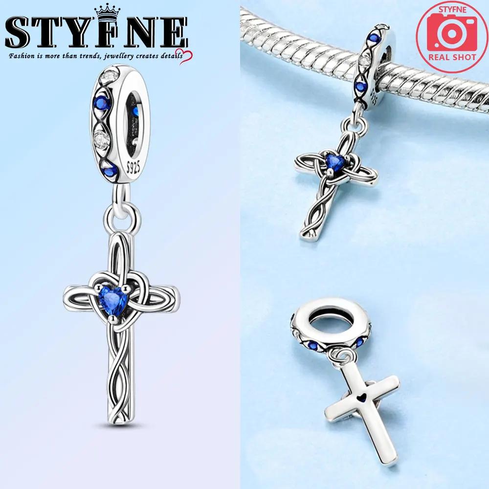 Classic Copper Holy Angel Cross Charms Beads Pendants For Women Fit Original Bracelets Diy Jewelry Gift