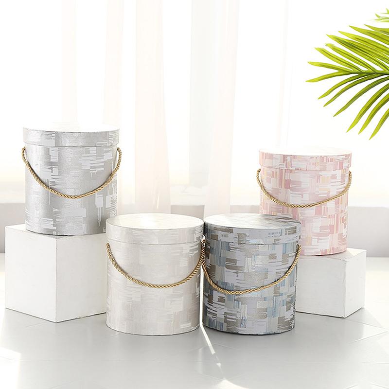 Mini Gift Box Lid Hug Bucket Vase Replacement Packaging Boxes For Gifts Flowers