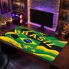 Podložka pod myš s logem brazilského fotbalu, prodloužená protiskluzová gumová podložka na stůl pro hraní her, kancelář, notebook, dárek pro fanouška