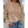 Camiseta de Manga Larga con Estampado 3D Navideño para Mujer Cuello Redondo Manga Larga Otoño Ropa de Animales Ropa Regalo Festivo Camiseta de Moda para Fiesta