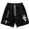 ONE PIECE Animation Luffy Sauron Peripheral Printed Shorts American Summer Men's Daily Loose Sports Breathable Shorts