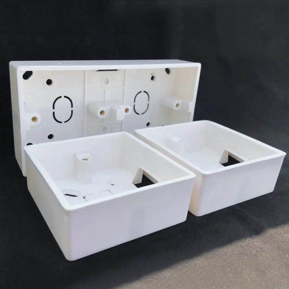 Wiring Organizer 86 Type Switch Socket Box Plastic PVC Junction Back Box External Mounting Box Standard Waterproof
