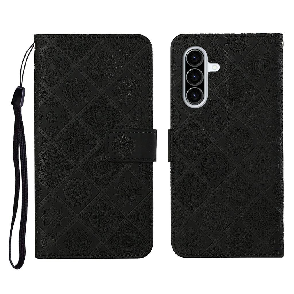 For Samsung Galaxy A36 5G Case Leather Case Ethnic Style Wallet Phone Cover with Strap