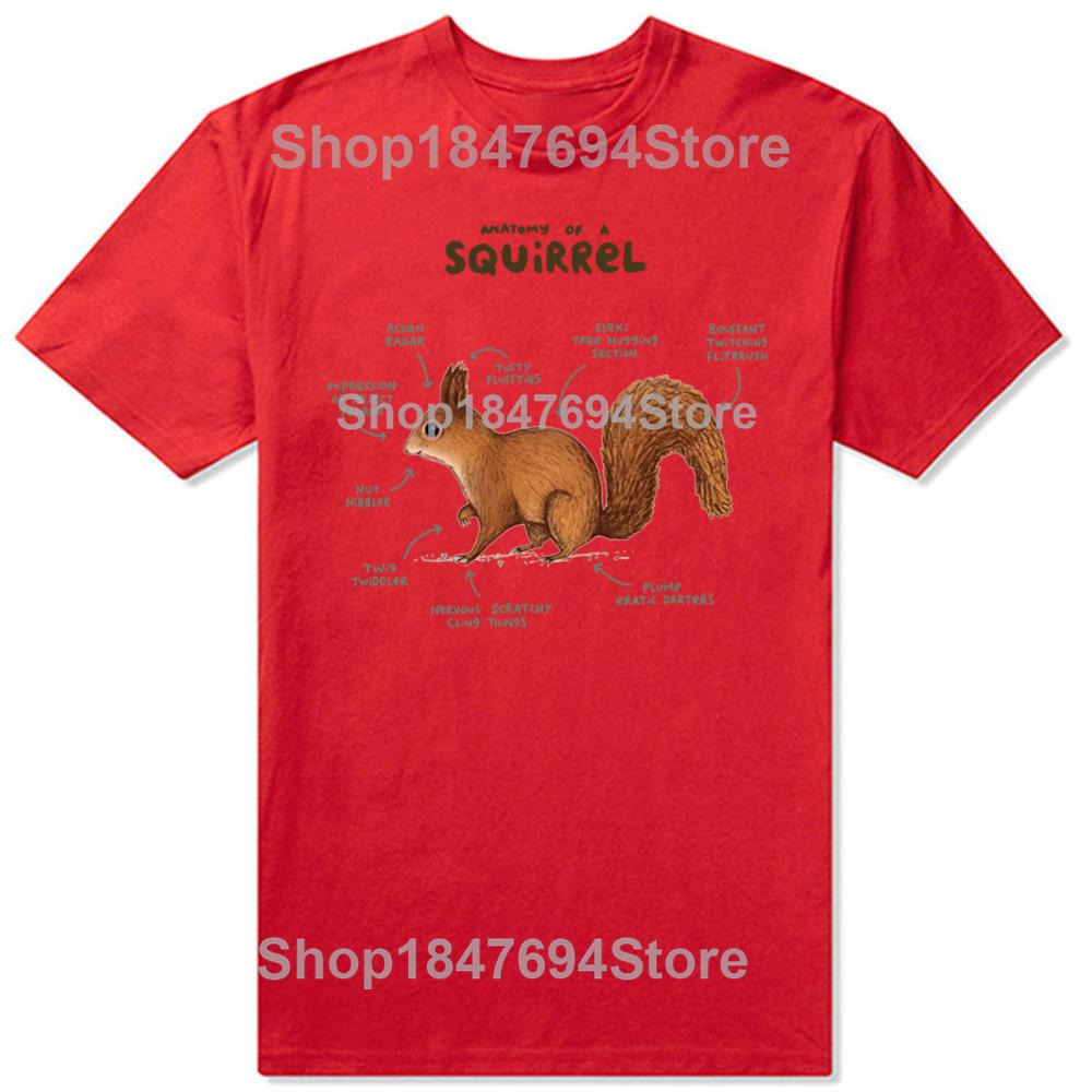 

Funny Anatomy of A Squirrel Creative T Shirts Graphic Cotton Streetwear Short Sleeve Birthday Gifts Pet Lover Tshirt Men S