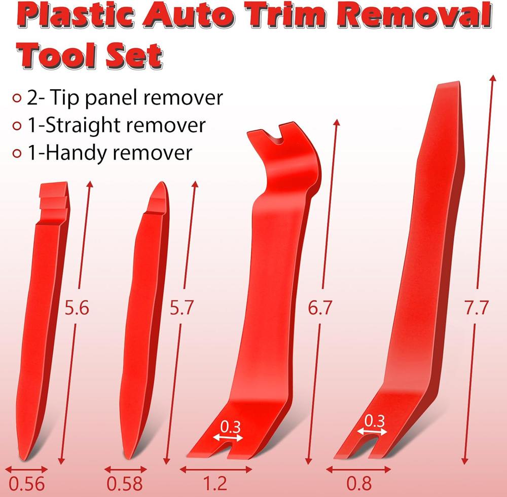 3/7 Pcs Auto Trim Removal Tool Kit with Plastic Pry Tool Fastener Clip Pilers Remover Tools for Car Body Upholstery Door Panel