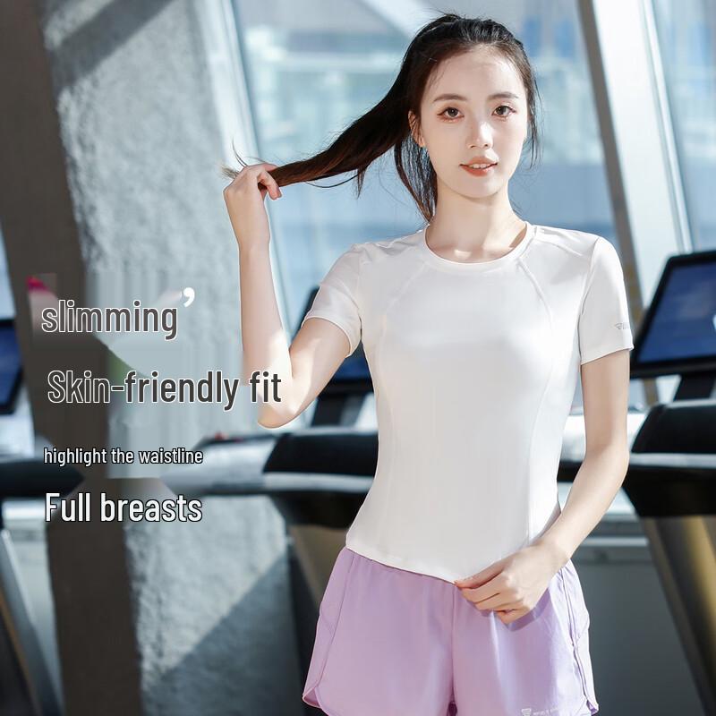 WEZHO Women s Quick-Dry Running T-Shirt with Waist Pocket