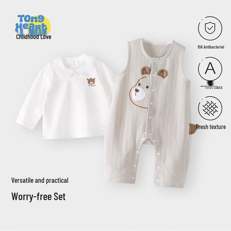 Baby Spring Autumn Overalls & T-shirt Set 73