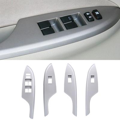 Car Door Window Switch Bezel Trim Window Glass Panel Armrest Lift Switch Button Cover For Toyota Corolla
