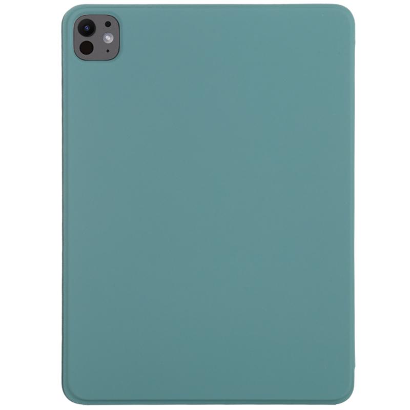 For iPad Pro 11 (2025)/11 (2024) Case PU Leather Tri-Fold Stand Magnetic Closing Tablet Cover