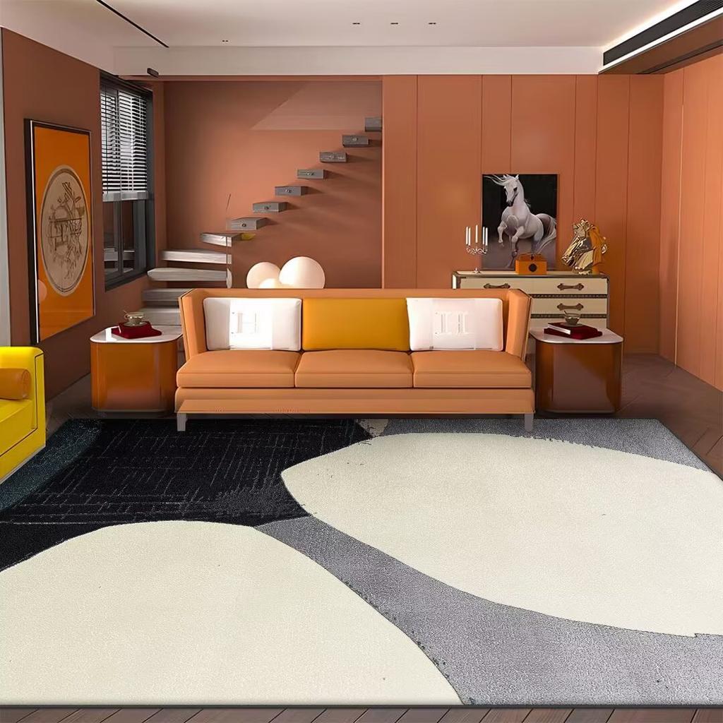 Large Area Decoration Rugs for Living Room Modern Abstract Washable Bedroom Carpet Gaming Room Non-slip Tatami Soft Floor Mat