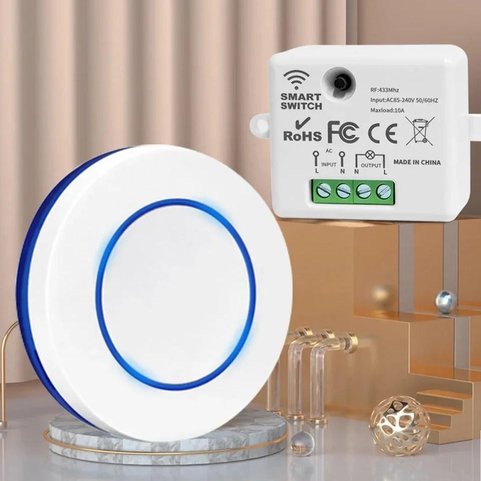Wireless Remote Control Switch AC110V/220V - 433MHz, 1CH Learning Code 315 MHz