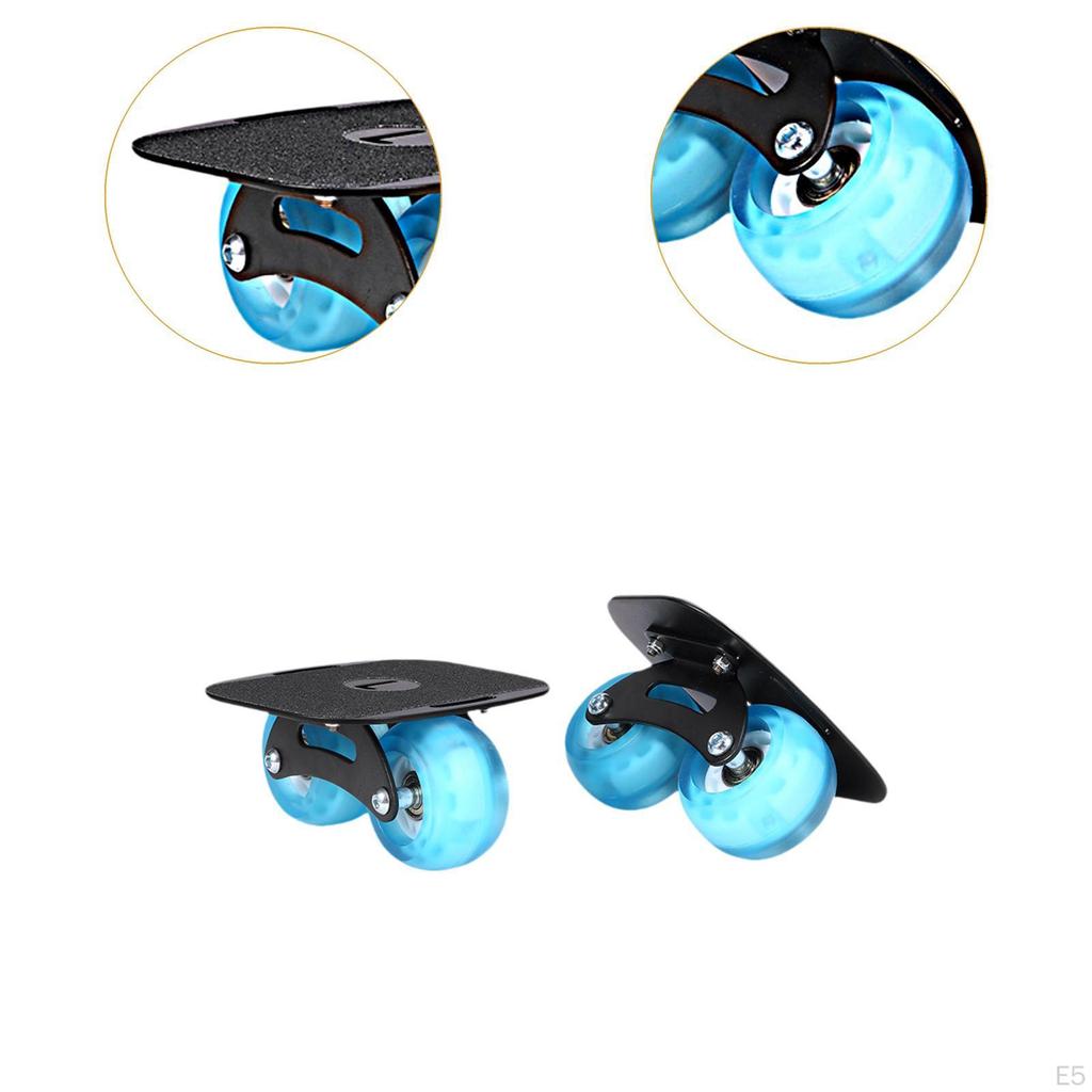 1 Pair of Skateboards, Non-slip, Portable, Fashionable, Light Gift Scooter-street Skates with Wheels