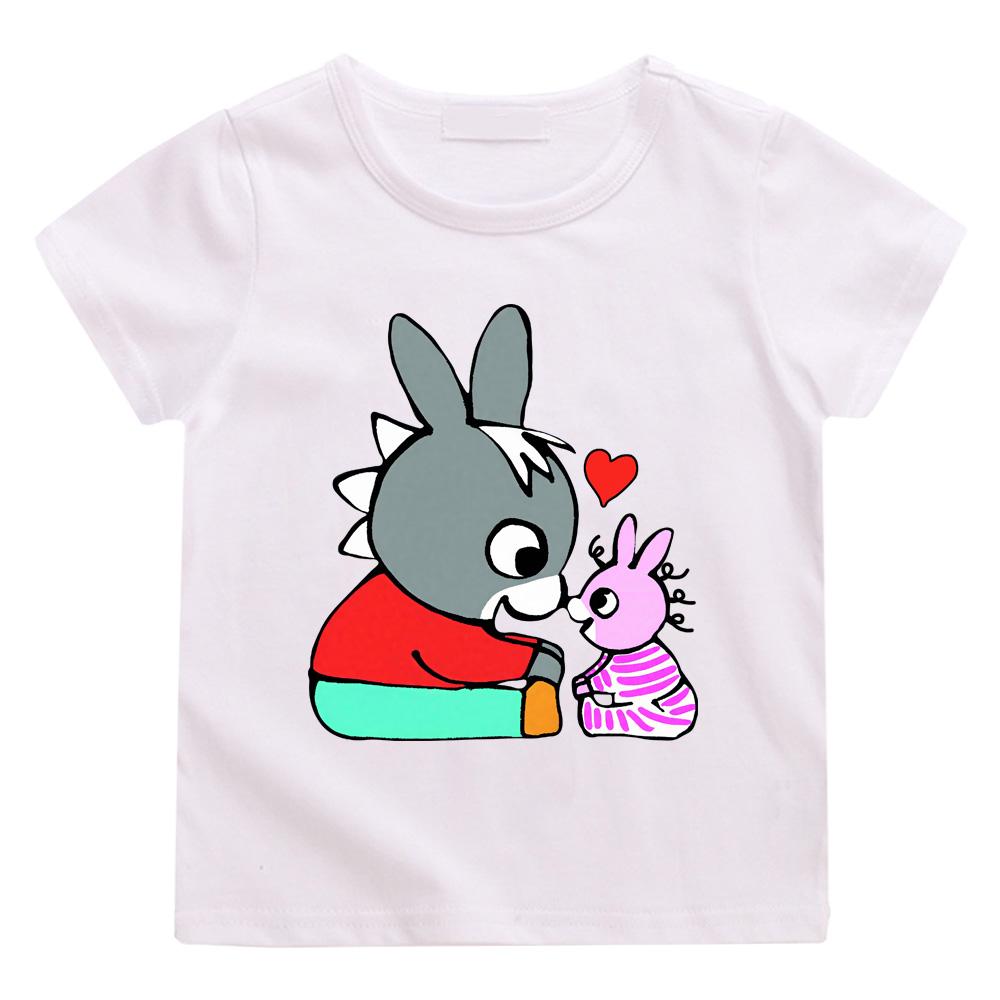 Lane Trotro 100% Bavlna Kreslená trička Děti Chlapci dívky Krátký rukáv Prodyšné Kawaii Dětská Vysoce kvalitní trička s kulatým výstřihem Anime trička