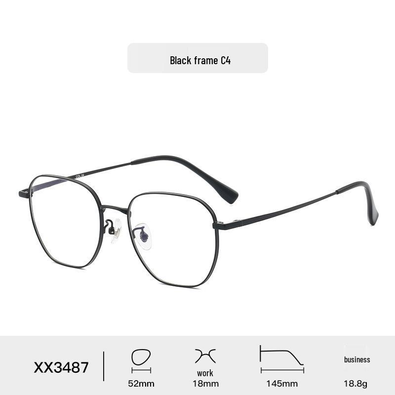 

High-End Men s and Women s Round Metal Eyeglasses