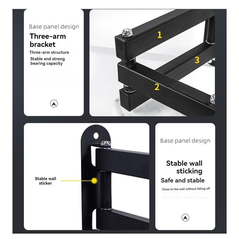 AEE4-Universal Adjustable TV Wall Mount Bracket Universal Rotated Holder TV Mounts For 14 To 32 Inch LCD Monitor Flat Panel