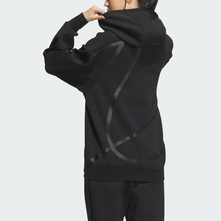 Adidas Future Style Hoodie With Reflective Stripes Unisex Hoodies Black IM9037
