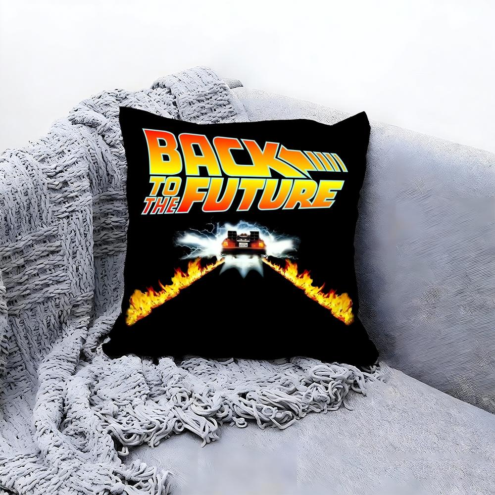 B-Back To The F-Future Cushion Cover Premium Comfort Reversible Pillow Cove -Two in One Design for Any Room & Car Interior