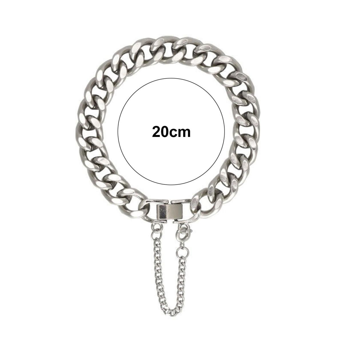 

Браслет унисекс, полая цепочка, стиль хип-хоп, регулируемый, полированный, сплошной цвет, антикоррозийный сплав, гальваническое покрытие, цепочка на запястье для вечеринок, ювелирные изделия для взрослых серебряный