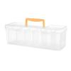 7pcs Tool Parts Storage Box Multi-Grid Screws Wrenches Hardware Organizer Multifunctional Transparent Case for Sundries Storage